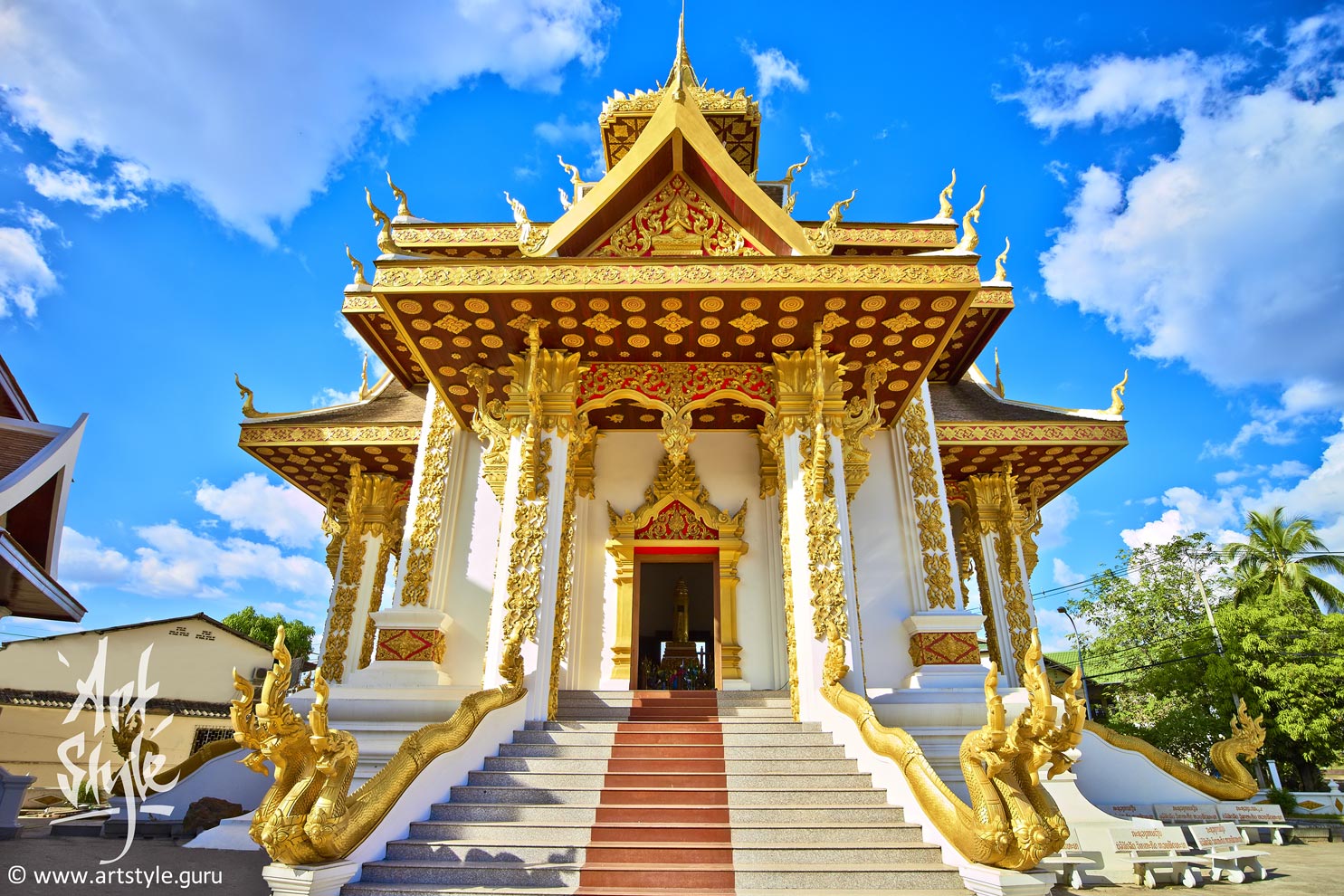 City Pillar Shrine, Vientiane, Laos.