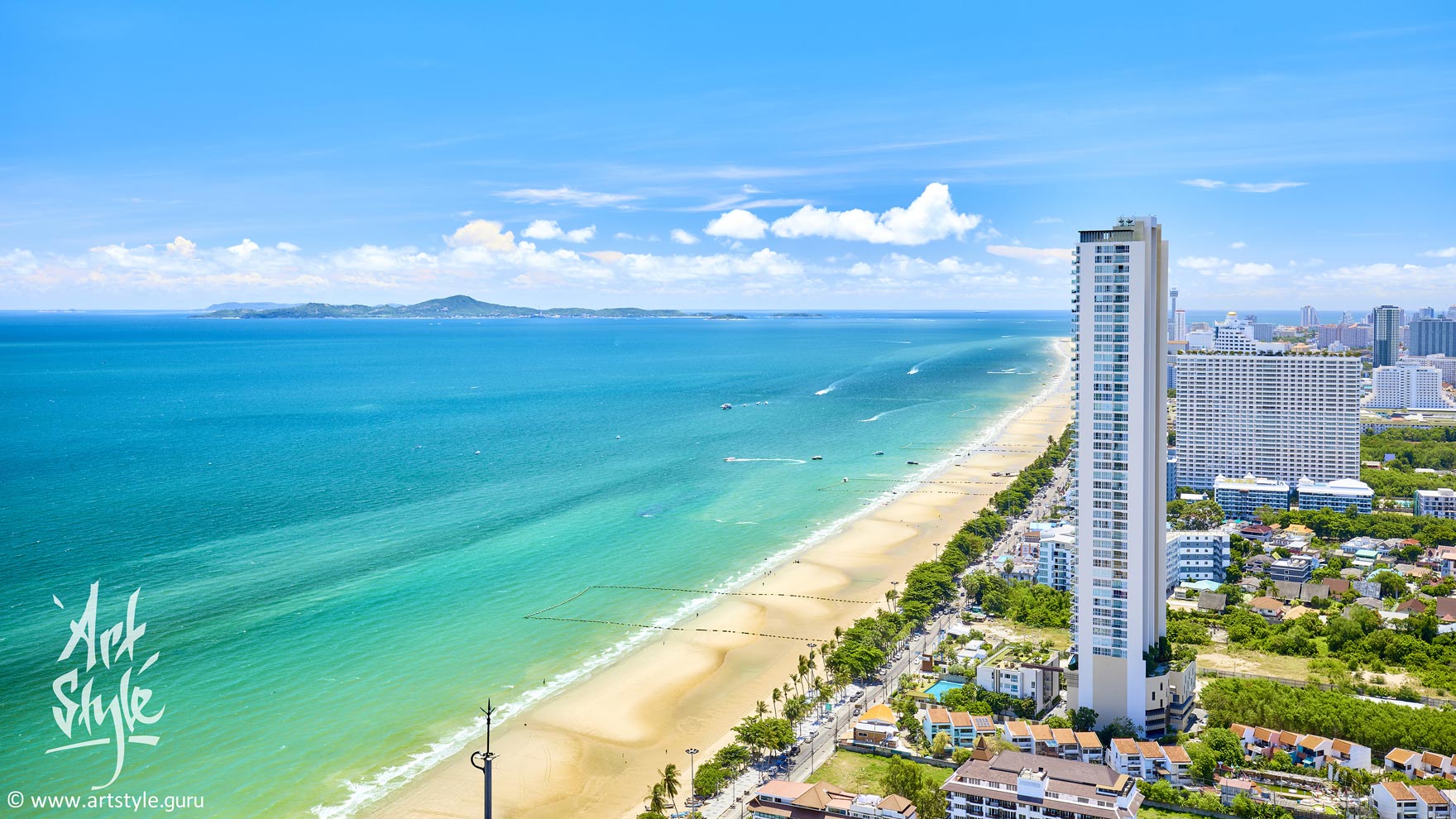 Pattaya seaview (Jomtien area), Thailand.