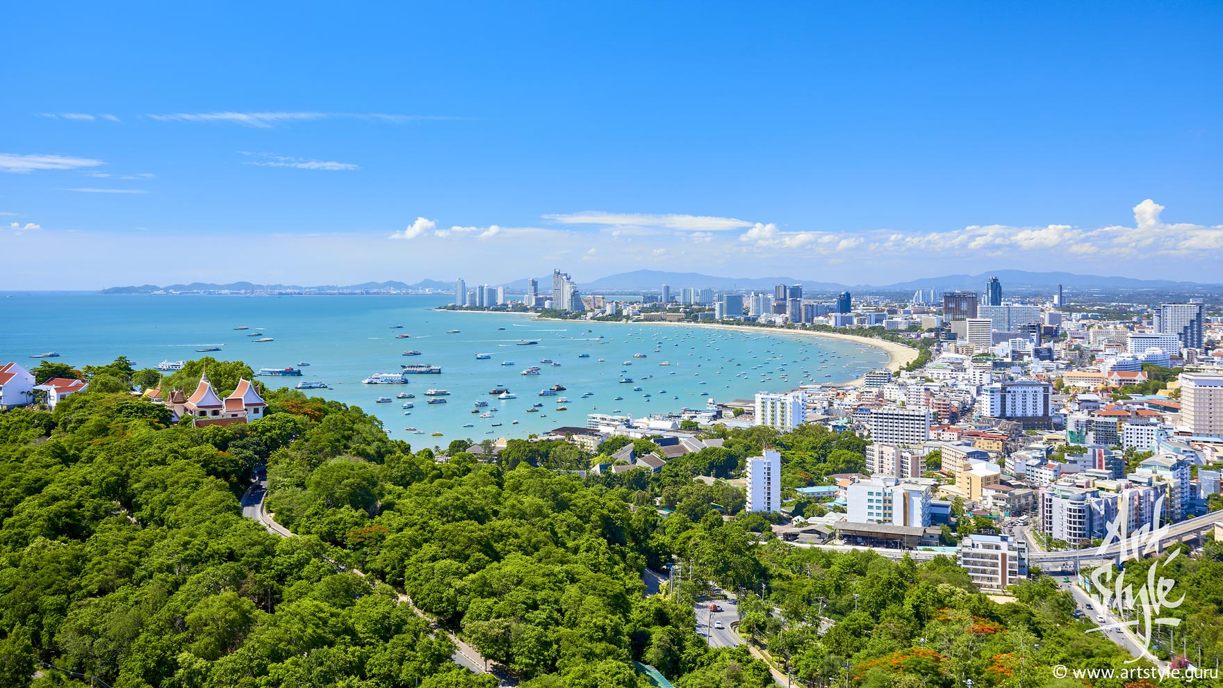 Pattaya bay, Thailand.