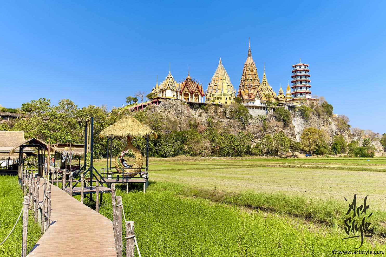 Wat Tham Sua and Wat Tham Khao Noi, Kanchanaburi, Thailand.