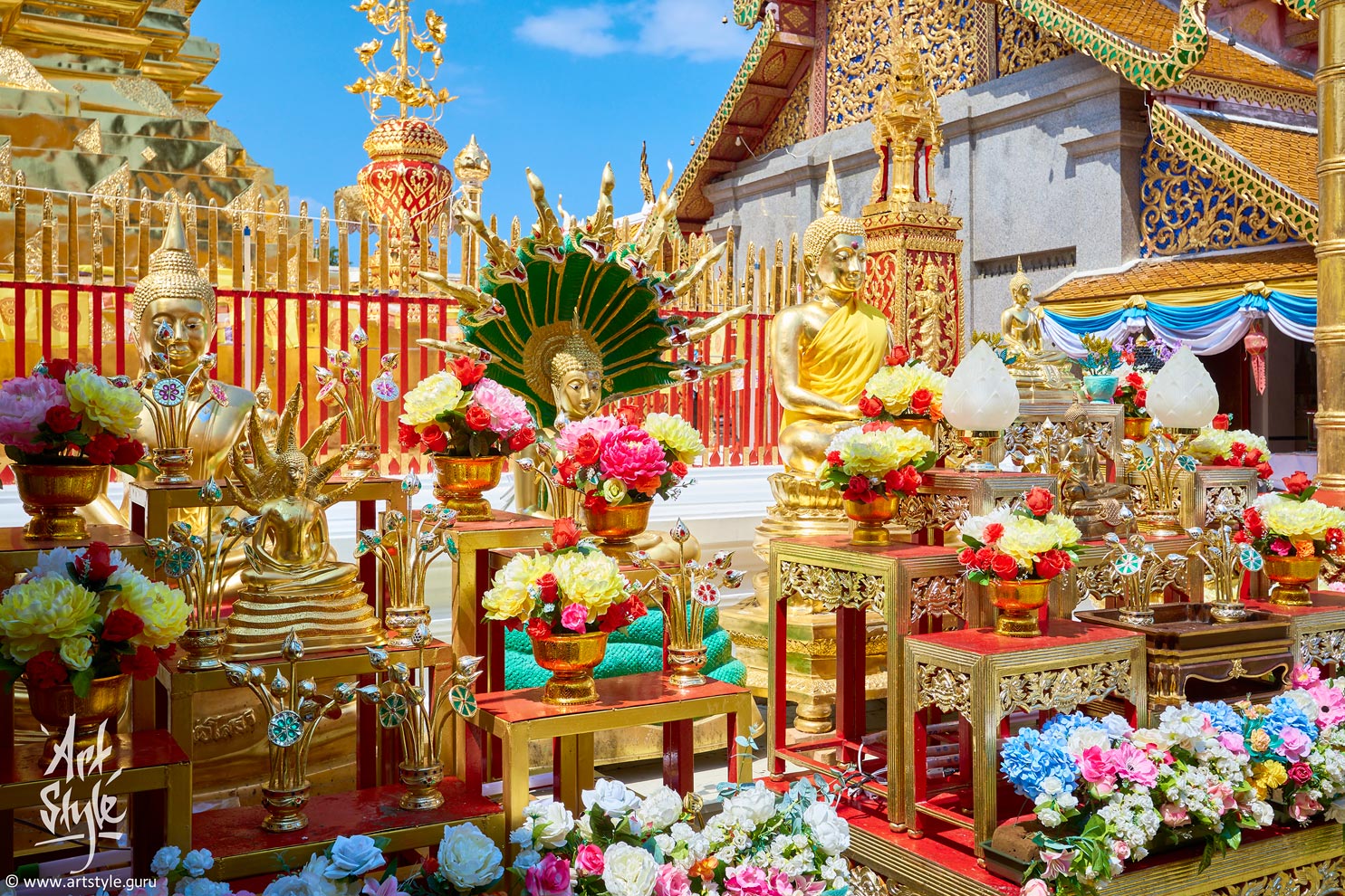 Wat Phrathat Doi Suthep, Chiang Mai, Thailand.