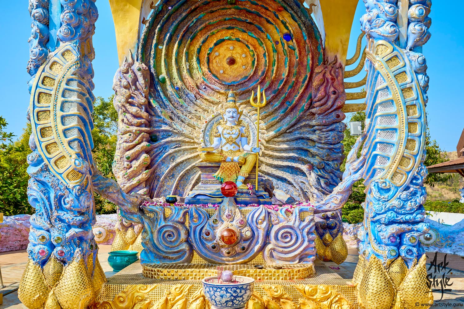 Shiva Shrine, Wat Phra That Pha Sorn Kaew, Phetchabun, Thailand.