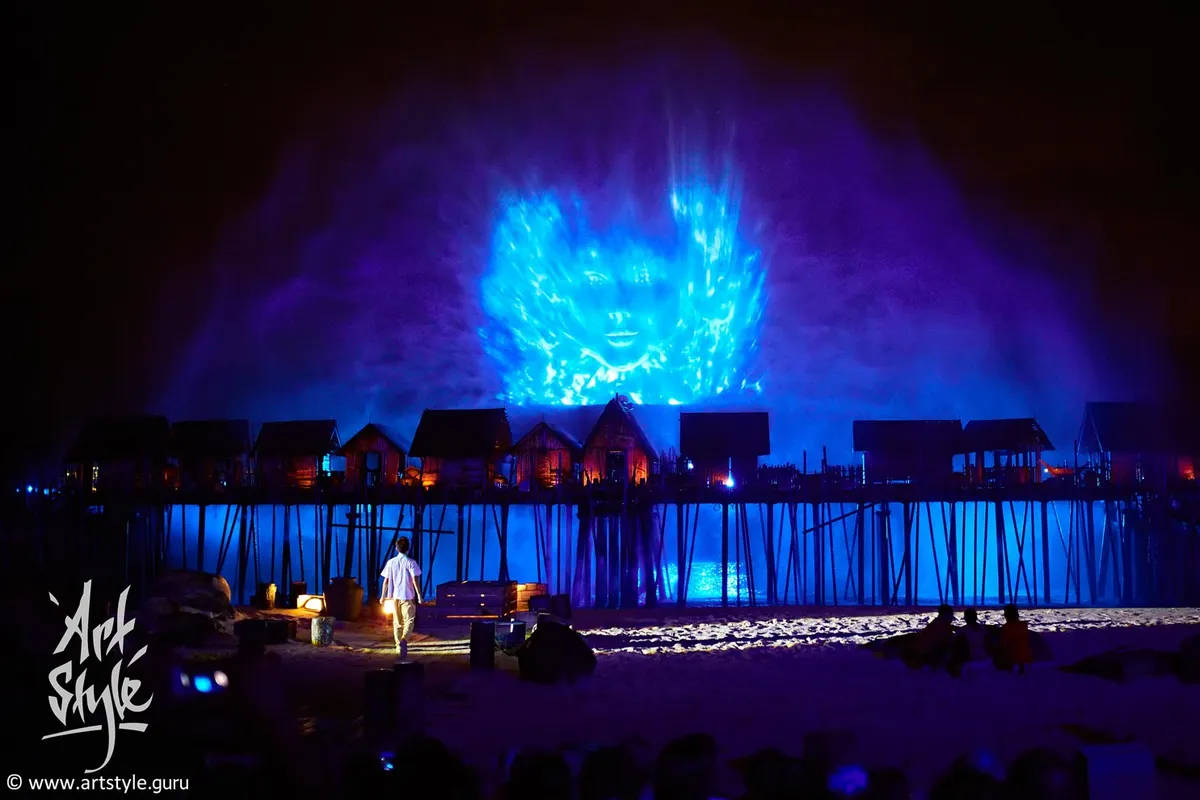 Show at Sentosa island, Singapore.