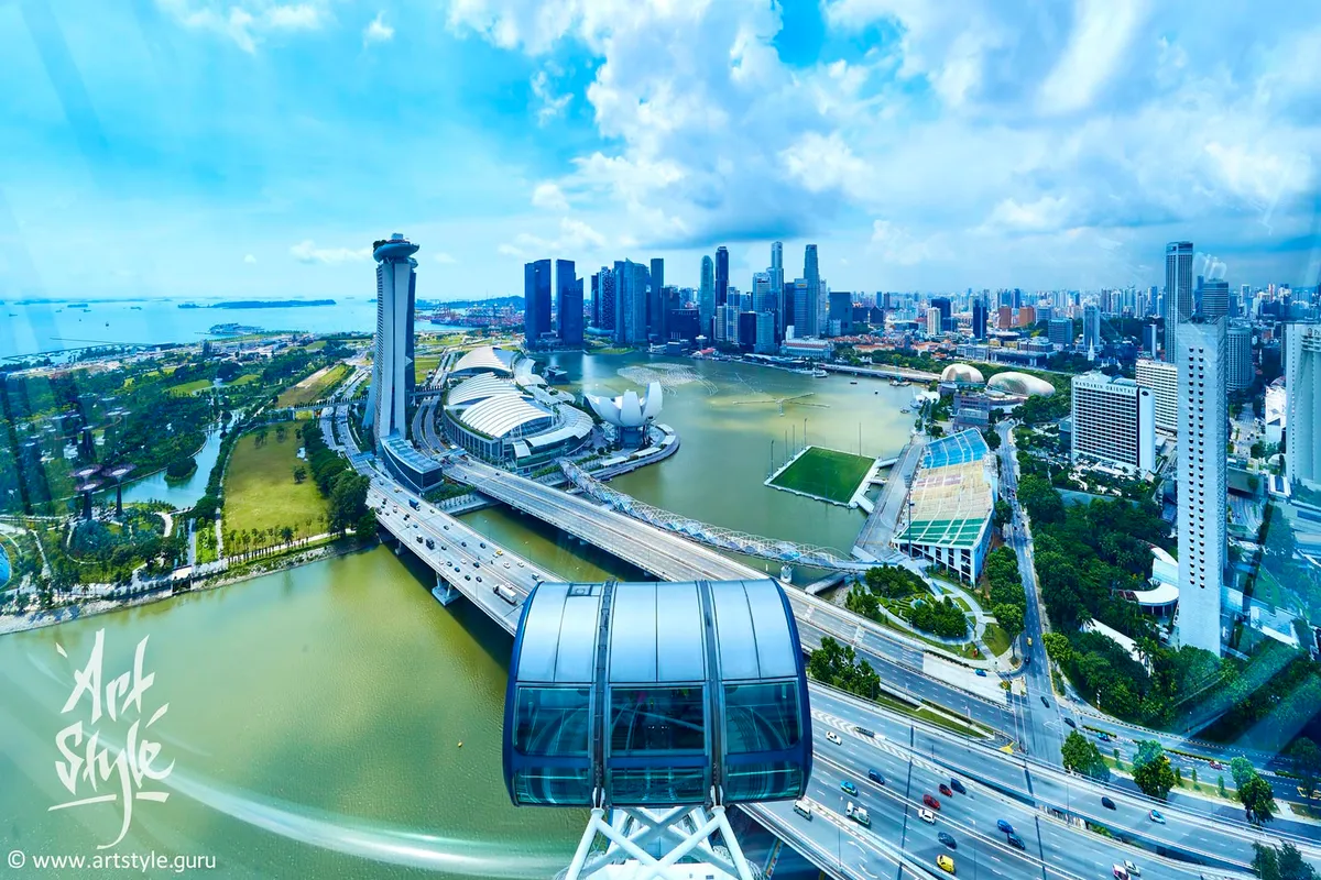 View from Singapore Flyer.