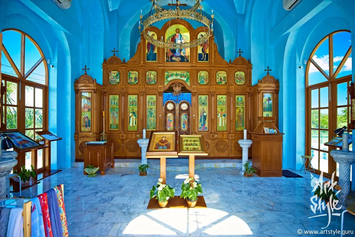 Orthodox church of the Protection of Mother of God, Pattaya, Thailand.