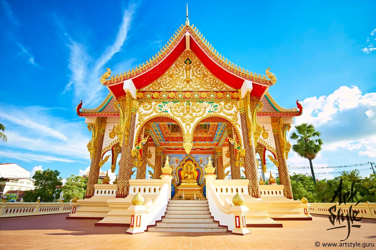 Chapel of the Wat That Foon, Vientiane, Laos.