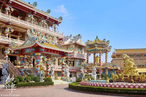 Naja Chinese Temple, Chonburi, Thailand.