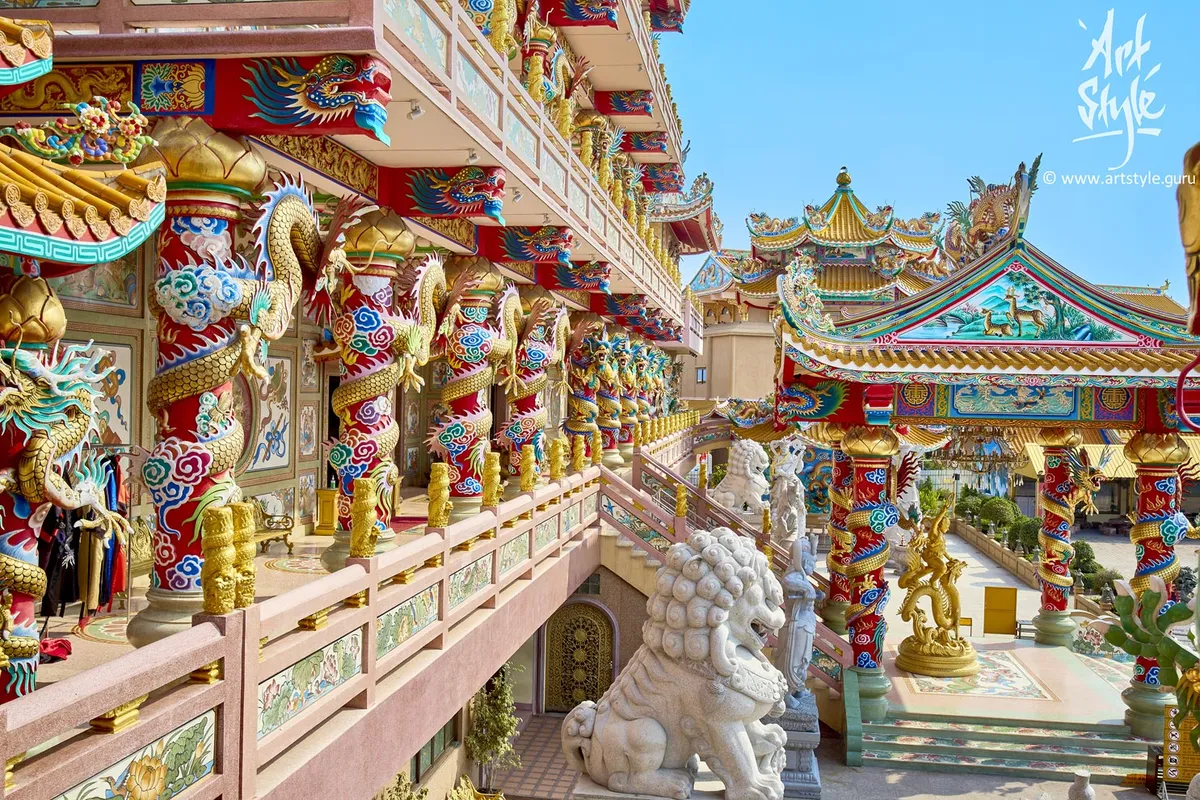 Naja Chinese Temple, Chonburi, Thailand.