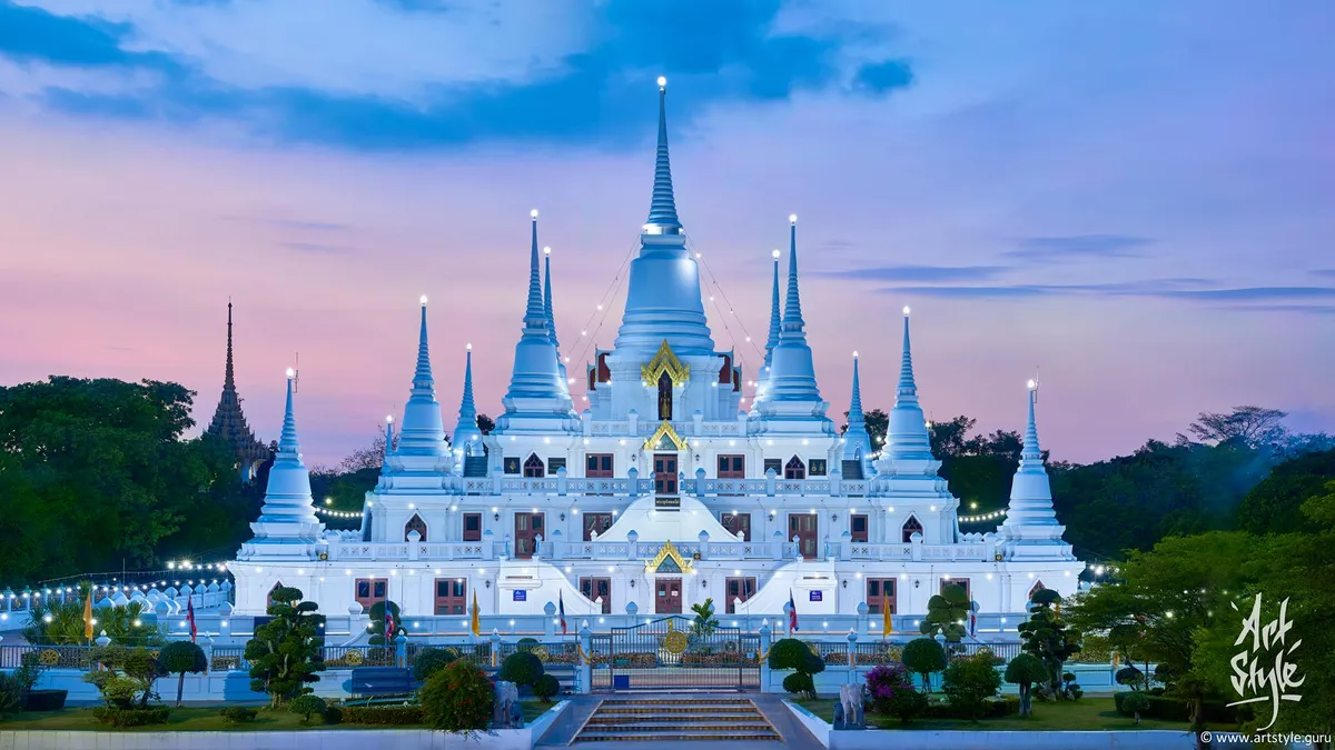 Wat Asokaram, Samut Prakan, Thailand.