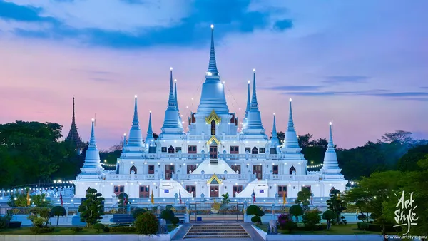 Wat Asokaram, Samut Prakan, Thailand.