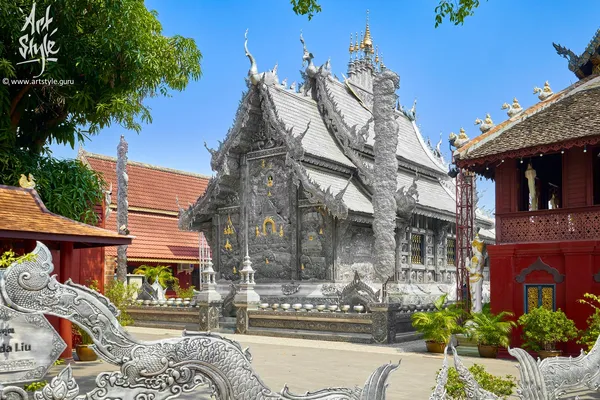 Silver Temple (Wat Sri Suphan), Chiang Mai, Thailand.